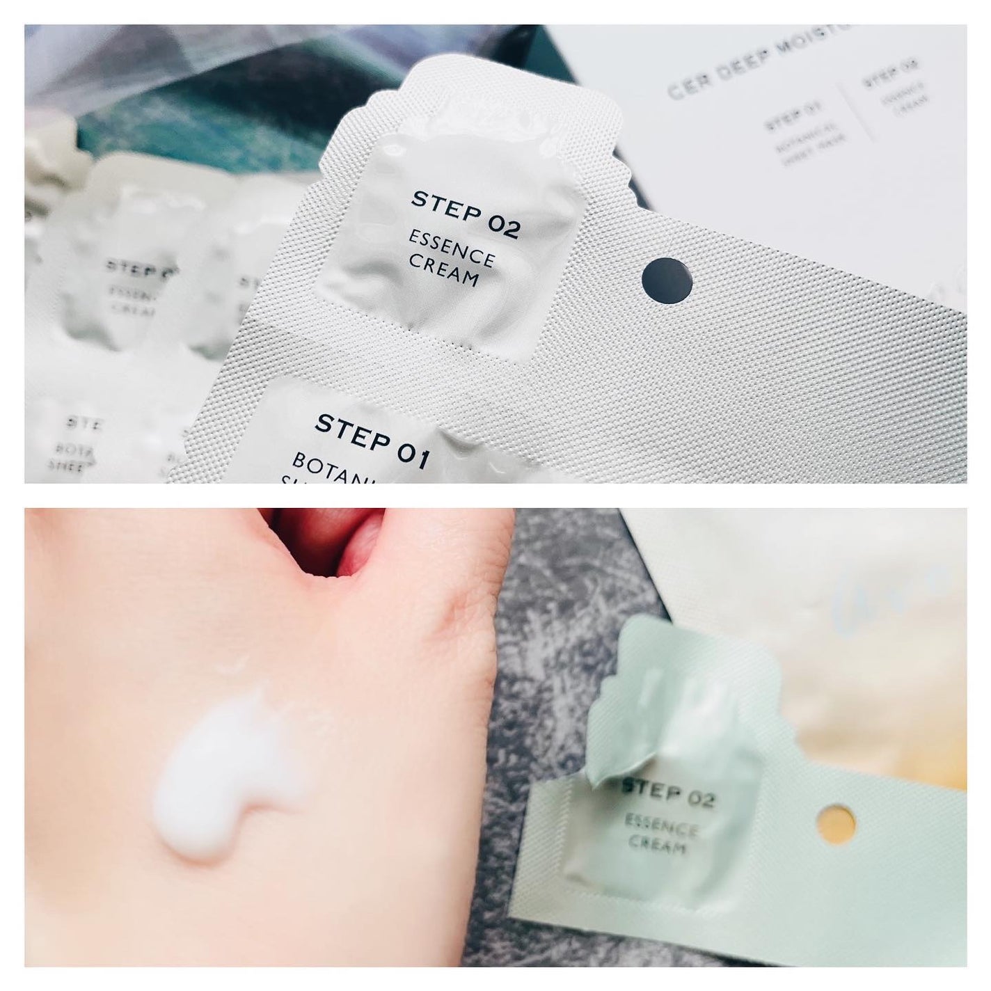 ディープモイスチャー マスク (ケアクリーム付き)/cerXcer/シートマスク・パックを使ったクチコミ(6枚目)