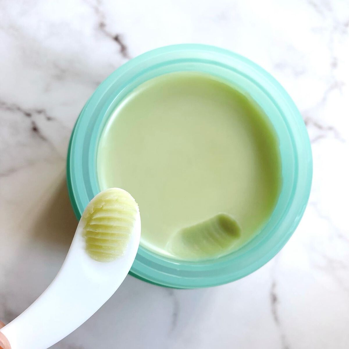 グリーンティーピュアクレンジングバームチューブ/YADAH/クレンジングバームを使ったクチコミ（2枚目）