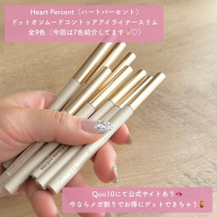 ドットオンムードコントゥアアイライナースリム/Heart Percent/ジェルアイライナーを使ったクチコミ(2枚目)