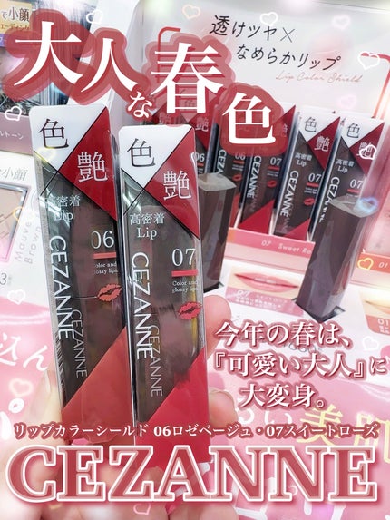 リップカラーシールド/CEZANNE/口紅を使ったクチコミ(1枚目)