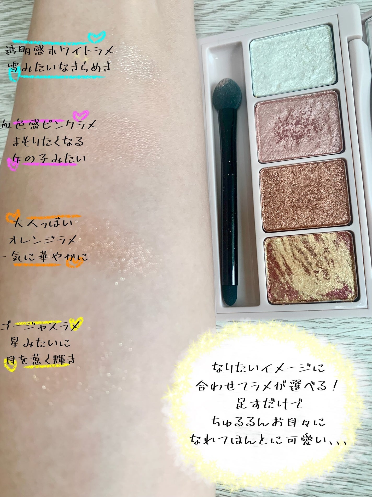 足しパレ/Fujiko/アイシャドウパレットを使ったクチコミ(2枚目)