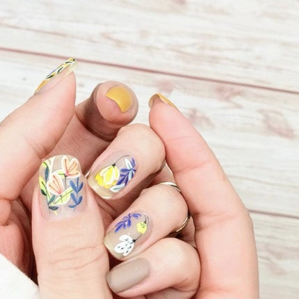 プレイフル アップデートネイル pun-02 ミモザ/PLAYFUL/オールインワンネイルの画像