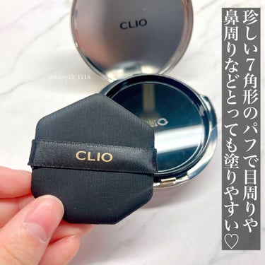 CLIO キル カバー フィクサー クッションのクチコミ「厚塗り感のない薄膜だけどカバー力ばっちりなクッションファンデ🖤



✨ CLIO   キル .....」（2枚目）