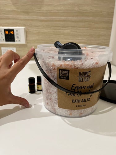 Epsom & Pink Himalayan Bath Salt/Natures Delight/入浴剤を使ったクチコミ（5枚目）