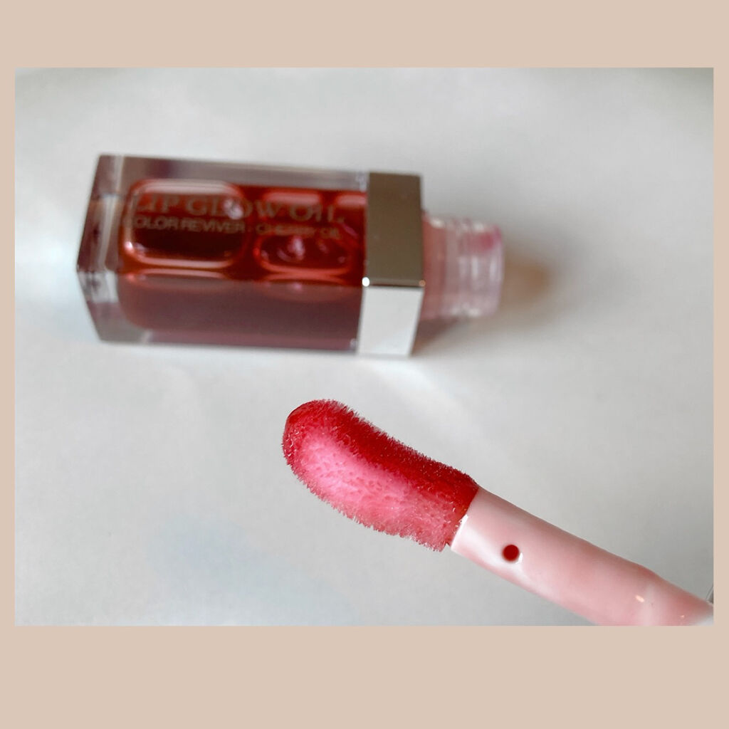 ディオール アディクト リップ グロウ オイル 020 マホガニー  （生産終了）/Dior/リップグロスを使ったクチコミ（2枚目）