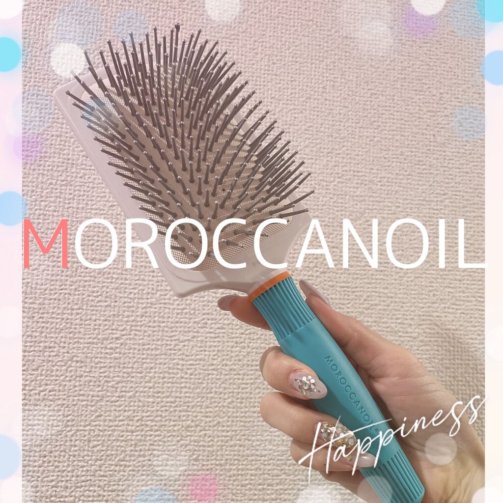 セラミックパドルブラシ/モロッカンオイル/頭皮ケアを使ったクチコミ(1枚目)