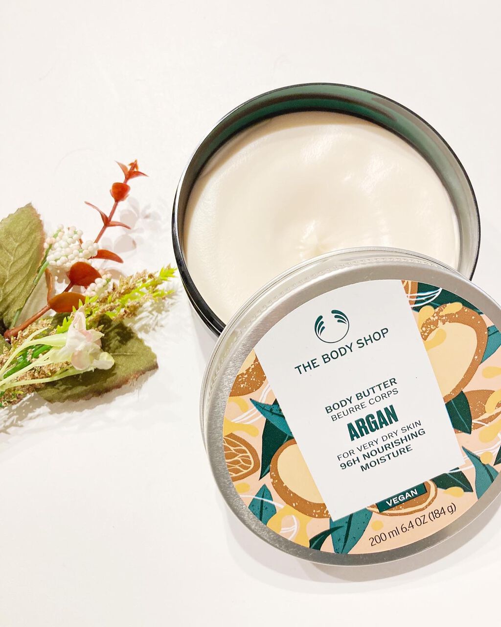 ボディバター アルガン/THE BODY SHOP/ボディクリームを使ったクチコミ（2枚目）