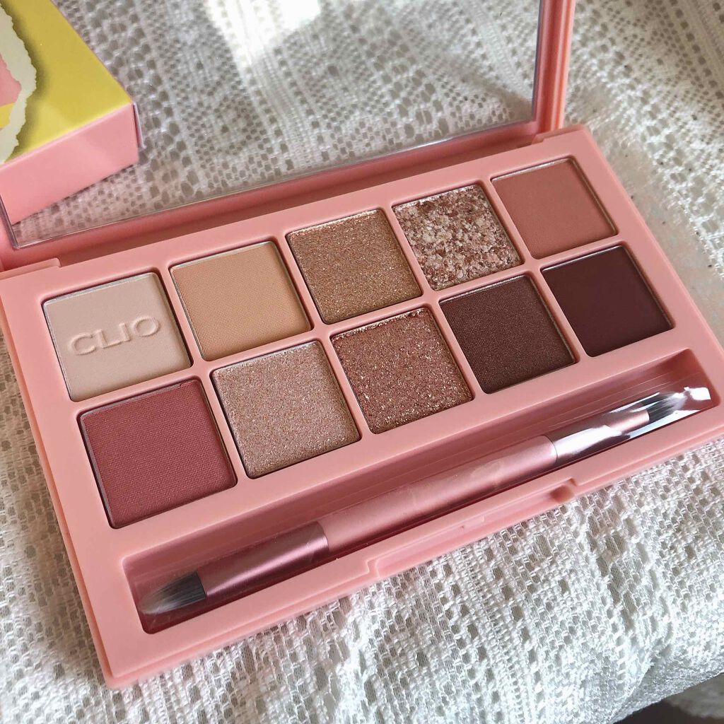 プロ アイ パレット 07 PEACH GROOVE/CLIO/アイシャドウパレットを使ったクチコミ（2枚目）