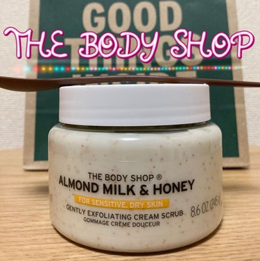 THE BODY SHOP ボディバター アーモンドミルク＆ハニーのクチコミ「THE BODY  SHOP
ボディバター アーモンドミルク＆ハニー🍯

敏感肌の方でも使える.....」（1枚目）