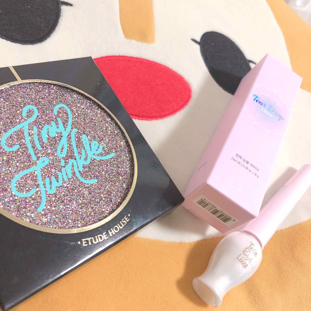 タイニートゥインクル カラーアイズ シルバークリスタル/ETUDE/アイシャドウパレットを使ったクチコミ（1枚目）