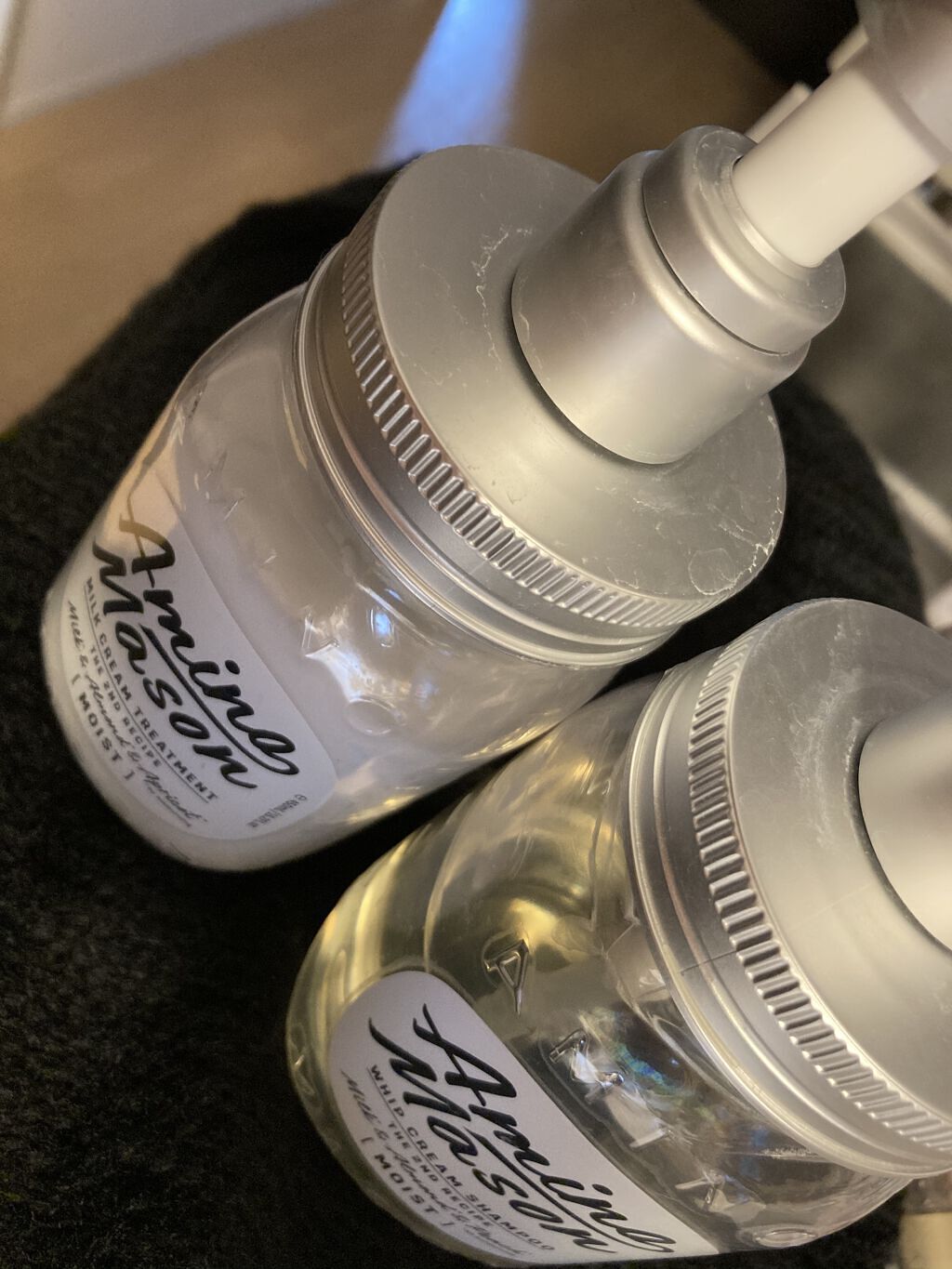 アミノメイソン ディープモイスト ホイップクリーム シャンプー/ミルククリーム ヘアトリートメント/アミノメイソン/市販シャンプーを使ったクチコミ（1枚目）