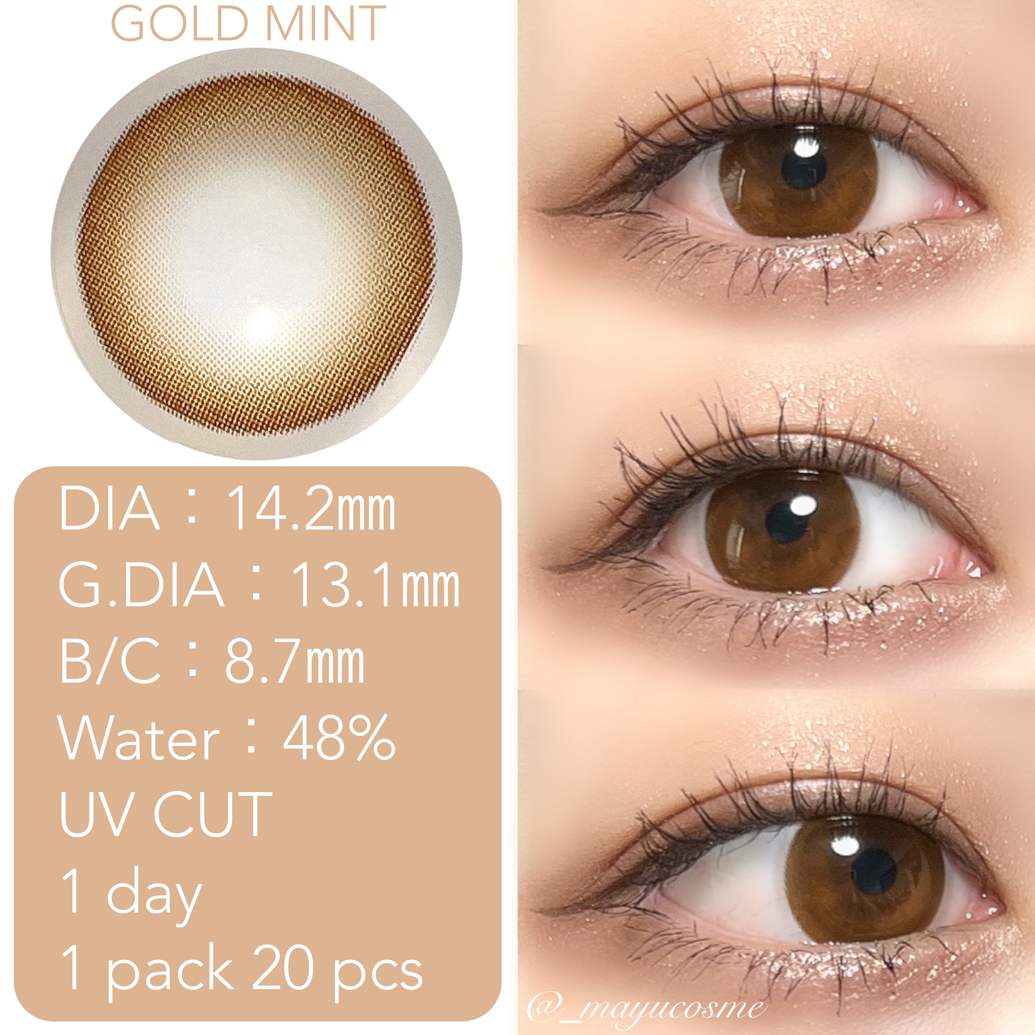 OLENS MISTY/POPLENS/カラーコンタクトレンズを使ったクチコミ（2枚目）