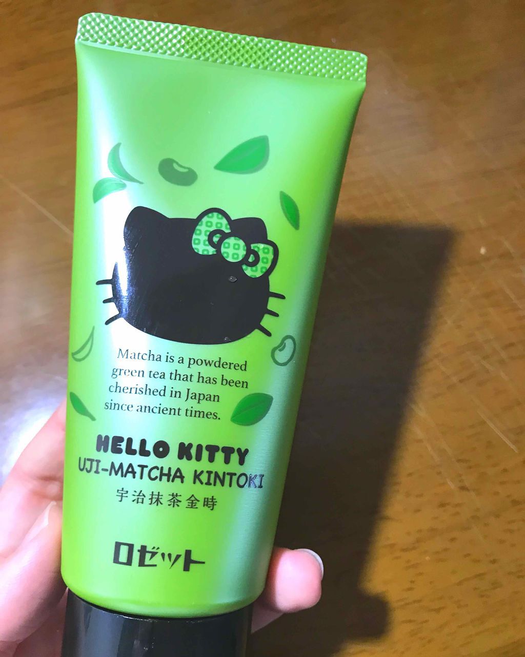 ハローキティ 抹茶と小豆の練り石けん/ロゼット/洗顔フォームを使ったクチコミ（1枚目）