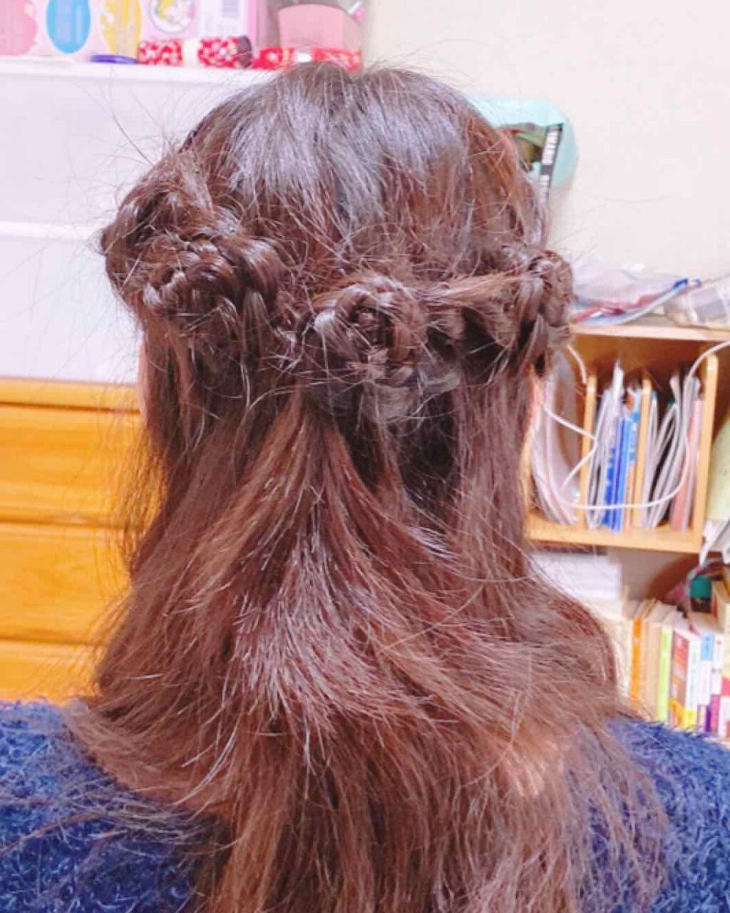 せーまい!👠.。.:*❀ on LIPS 「こんにちは!せいまです!少し前にやったフルールヘアです!アホ毛..」(4枚目)