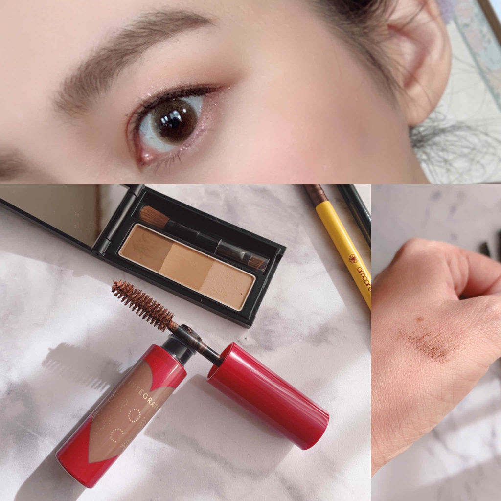 ニュアンスアイブローマスカラ/インテグレート/眉マスカラを使ったクチコミ（2枚目）