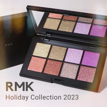 RMK ダンシング ディメンションズ アイシャドウパレットのクチコミ「これぞホリデーじゃない？？？🌟🎄
RMKのアイパレット、みんな見た？？？

攻めのカラーも入っ.....」（1枚目）