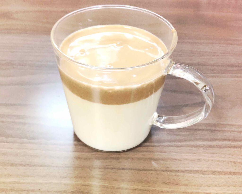 辞めます on LIPS 「韓国で、今流行のタルゴナコーヒーです!今日作りました‼️400..」(1枚目)