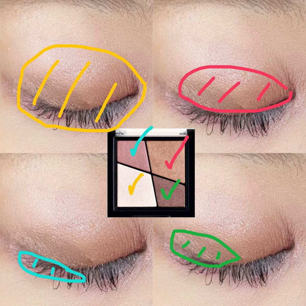 UR GLAM VELVET EYE COLOR PALETTE/U R GLAM/アイシャドウパレットを使ったクチコミ(2枚目)