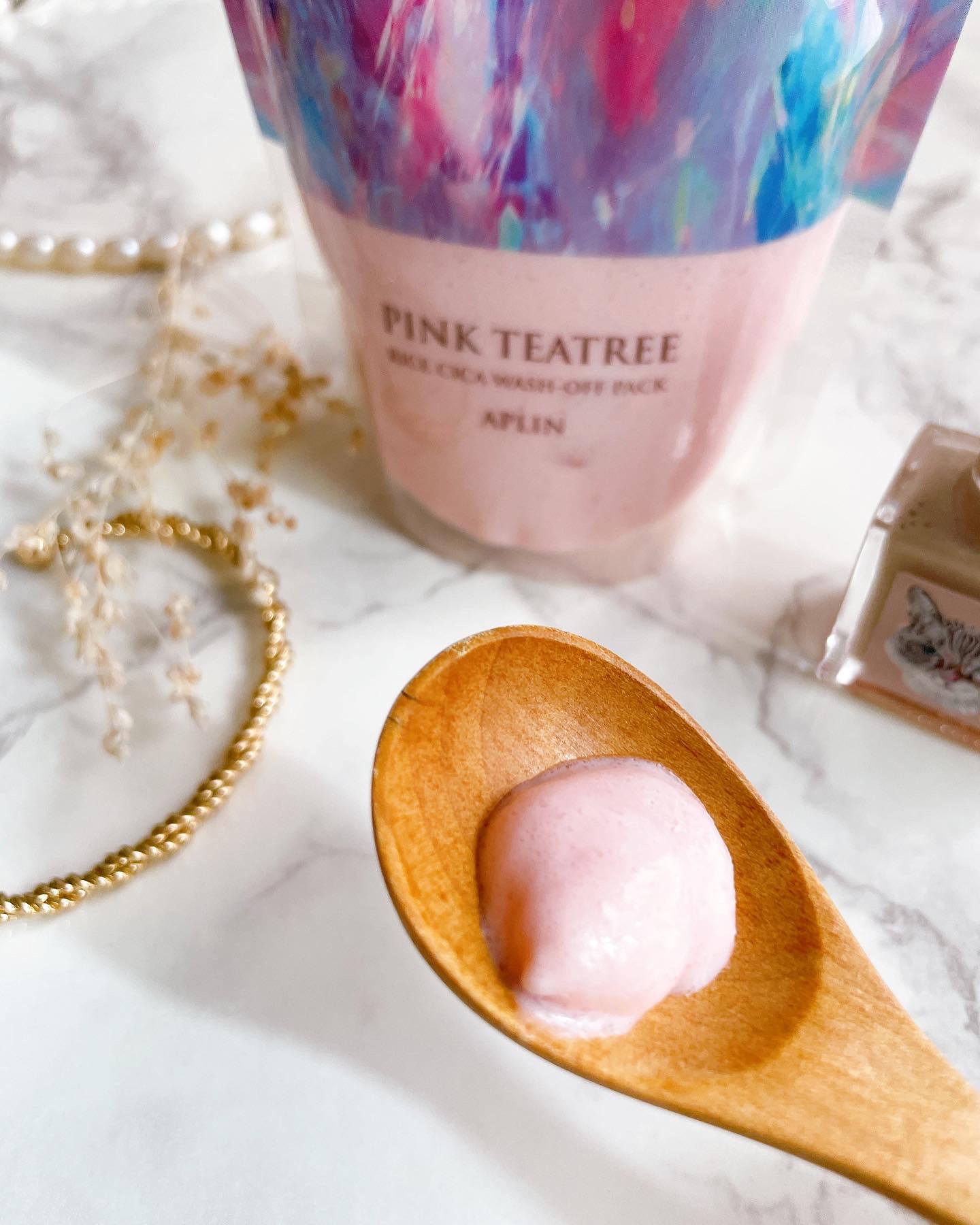 ピンクティーツリーライスシカウォッシュオフパック/APLIN/洗い流すパック・マスクを使ったクチコミ（3枚目）