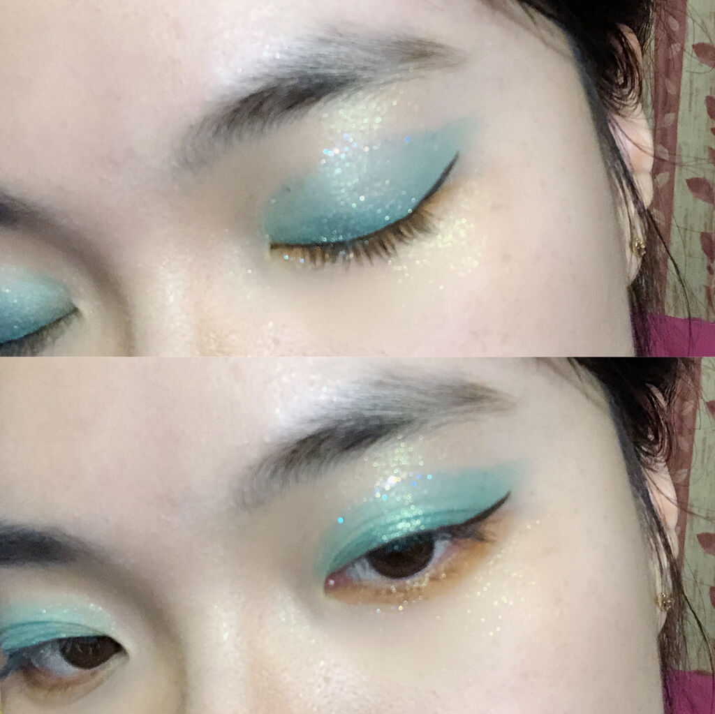 Futurism V: Electro-Turquoise/Kaleidos Makeup/アイシャドウパレットを使ったクチコミ（2枚目）