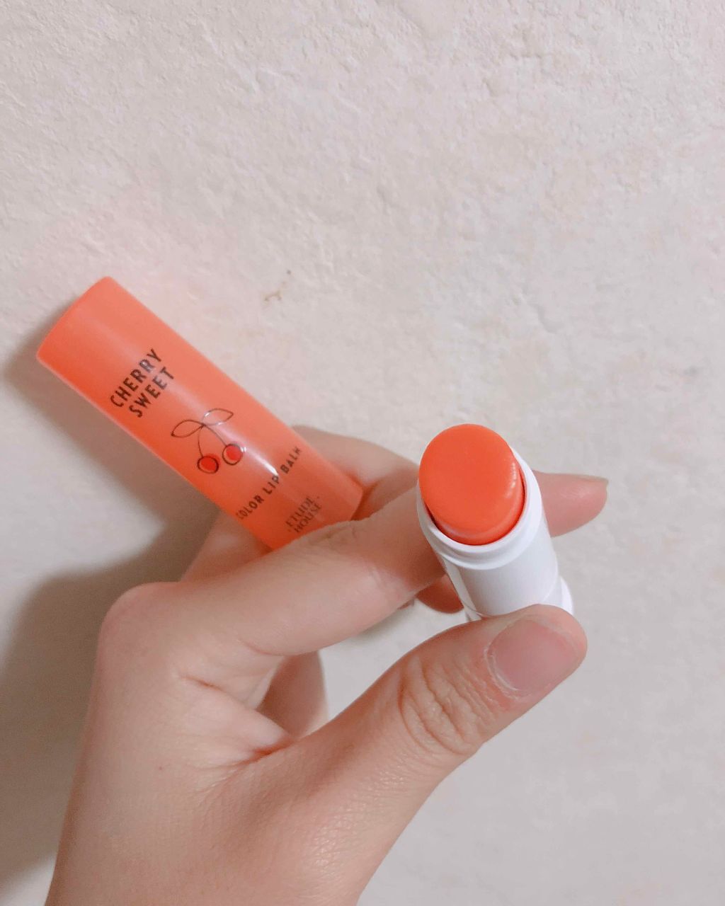 チェリースイート カラーリップバーム/ETUDE/口紅を使ったクチコミ(2枚目)