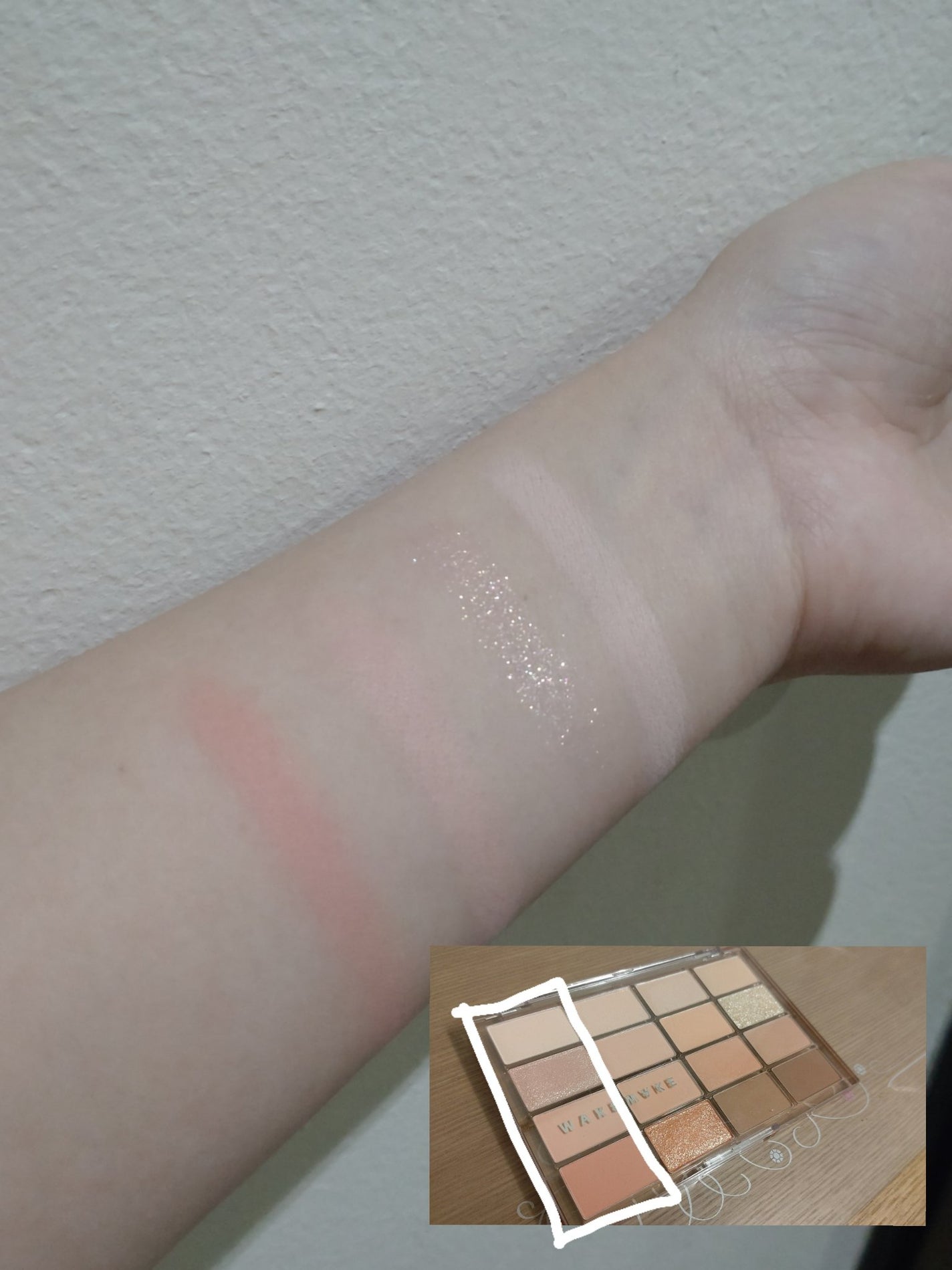 ソフトブラーリングアイパレット/wakemake/アイシャドウパレットを使ったクチコミ(3枚目)