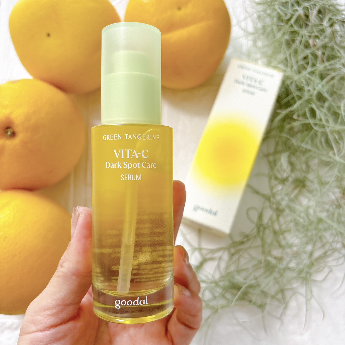 グリーンタンジェリン ビタC ダークスポットケアセラム/goodal/美容液を使ったクチコミ（3枚目）