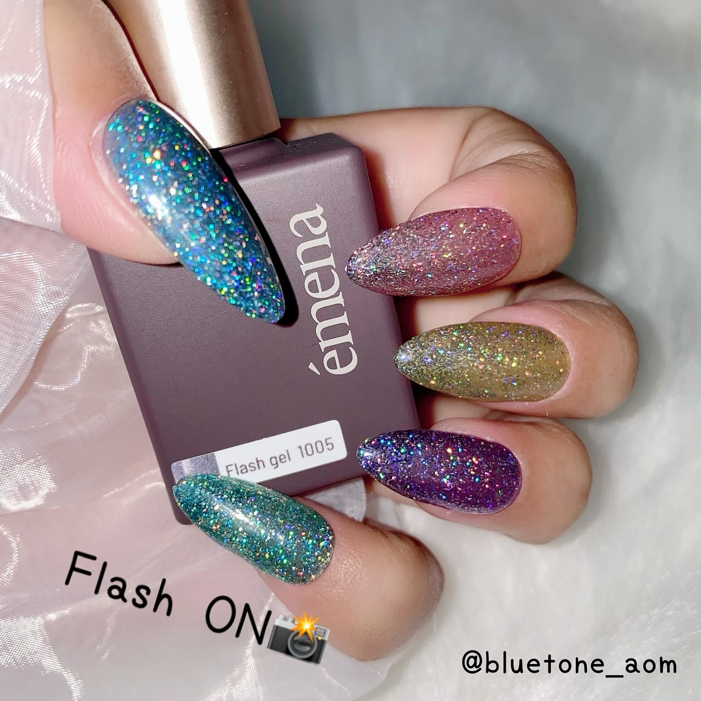 Flash gel/emena/ジェルネイルを使ったクチコミ（2枚目）