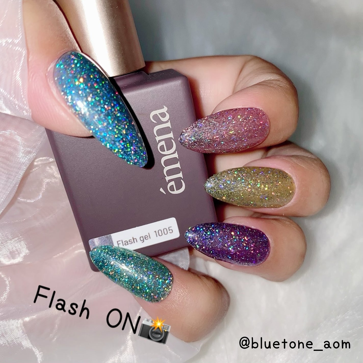 Flash gel/emena/ジェルネイルを使ったクチコミ(2枚目)