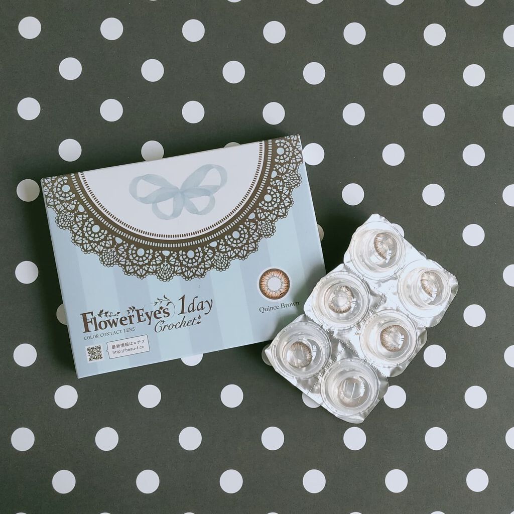 フラワーアイズ ワンデー クロッシェ/株式会社ビューフロンティア/ワンデー（１DAY）カラコンを使ったクチコミ（3枚目）