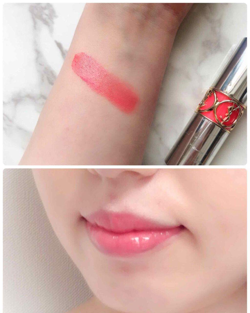 ヴォリュプテ プランプインカラー/YVES SAINT LAURENT BEAUTE/口紅を使ったクチコミ(3枚目)