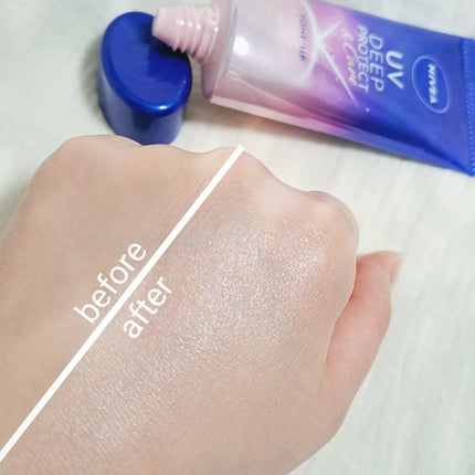 ニベアUV ディープ プロテクト&ケア トーンアップ エッセンス/ニベア/日焼け止めローションを使ったクチコミ(6枚目)