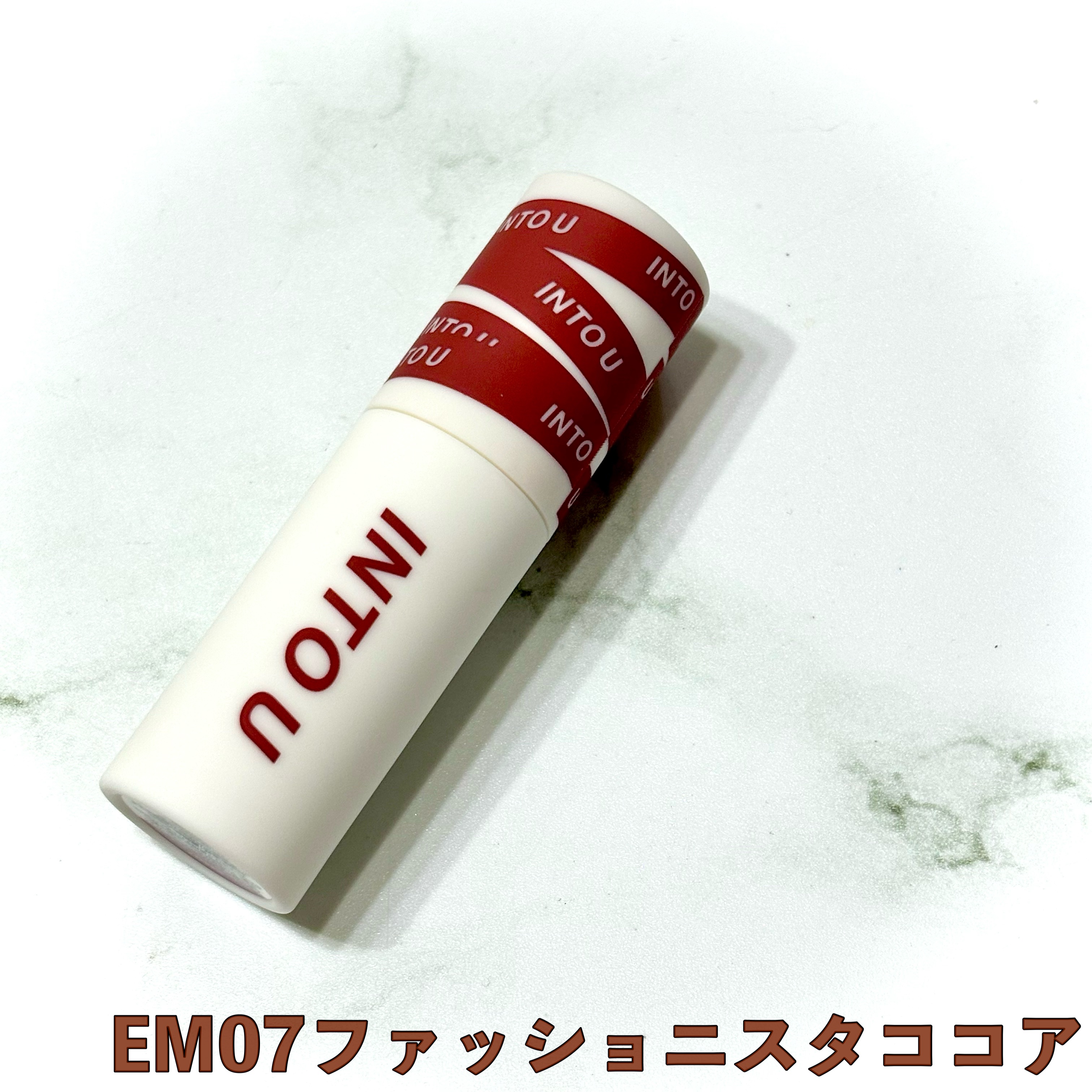 スーパーマットリップ＆チークマッド/INTO U/口紅を使ったクチコミ（1枚目）