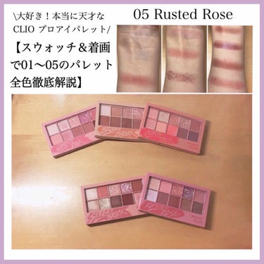 プロ アイ パレット 05 RUSTED ROSE/CLIO/パウダーアイシャドウを使ったクチコミ（1枚目）