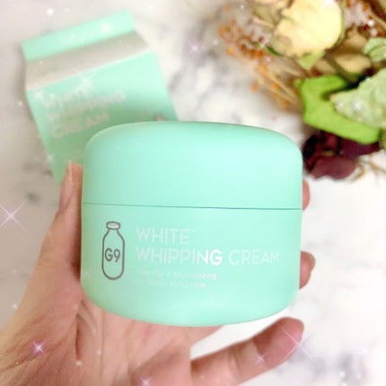 WHITE WHIPPING CREAM(ウユクリーム) ミントグリーン/G9SKIN/化粧下地を使ったクチコミ(2枚目)