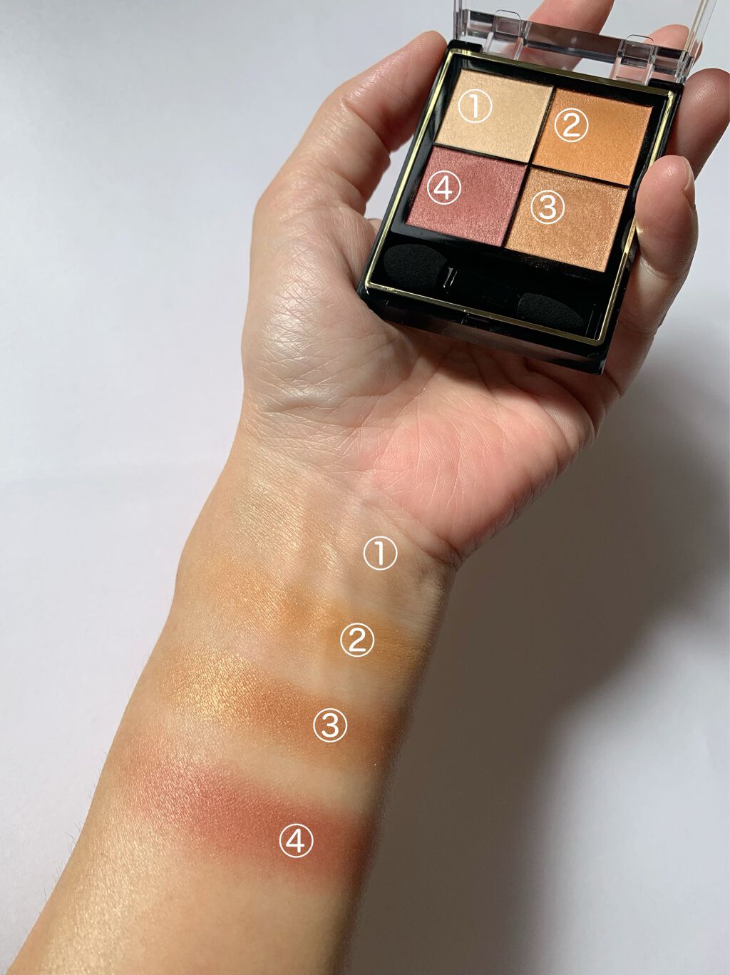 リアルクローズシャドウ/excel/アイシャドウパレットを使ったクチコミ（3枚目）