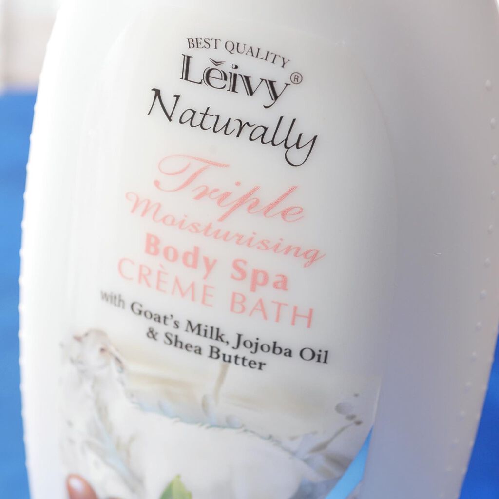 Leivy レイヴィー クリームバス ゴートミルク 1000mlのクチコミ「ゴートミルクを使ったボディシャンプーが人気の「Leivy Naturally(レイヴィー・ナチ.....」（2枚目）