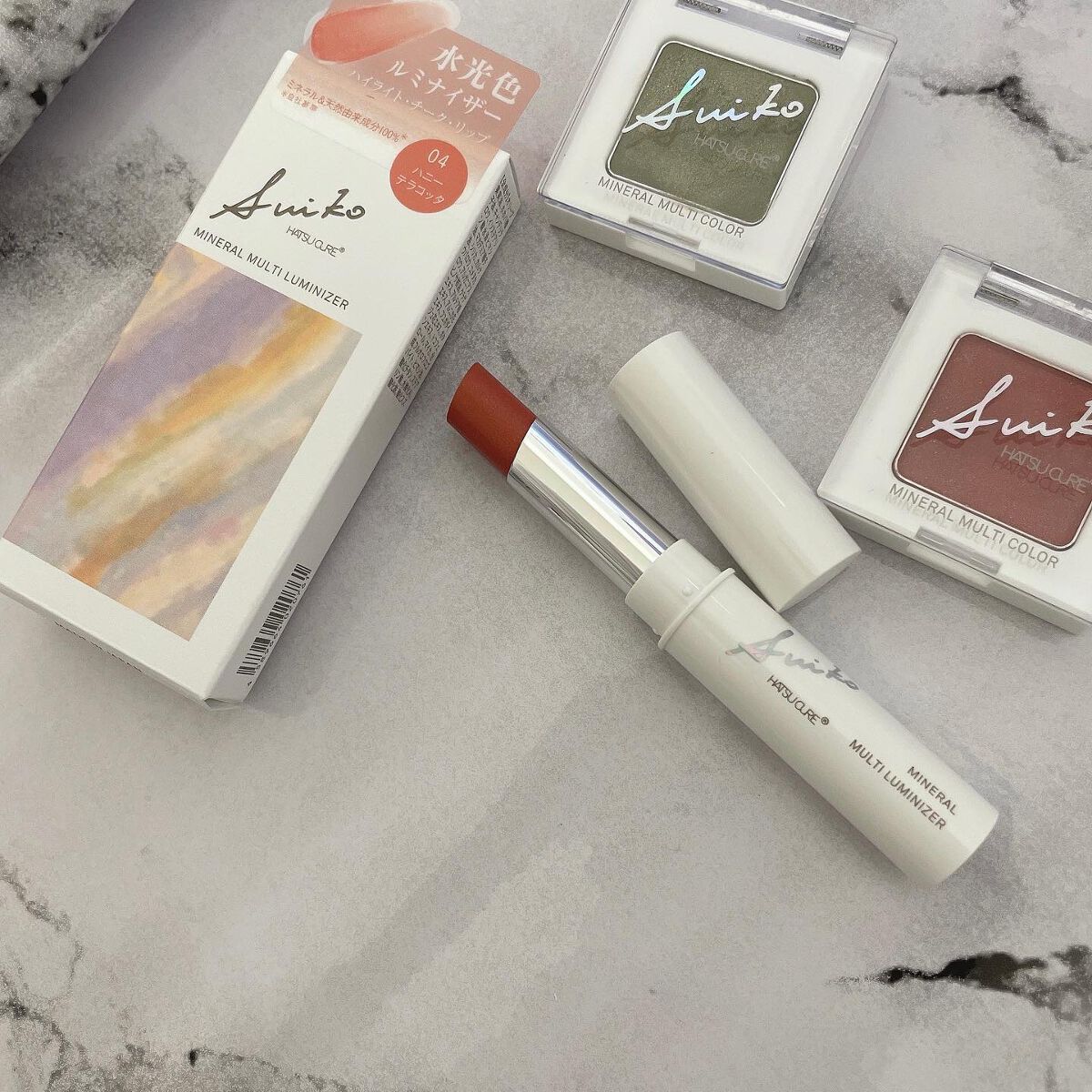 ミネラルマルチルミナイザー/SUIKO HATSUCURE/スティックハイライトを使ったクチコミ（1枚目）