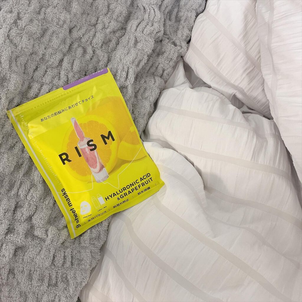 デイリーケアマスク ヒアルロン酸＆グレープフルーツ/RISM/シートマスク・パックを使ったクチコミ（1枚目）