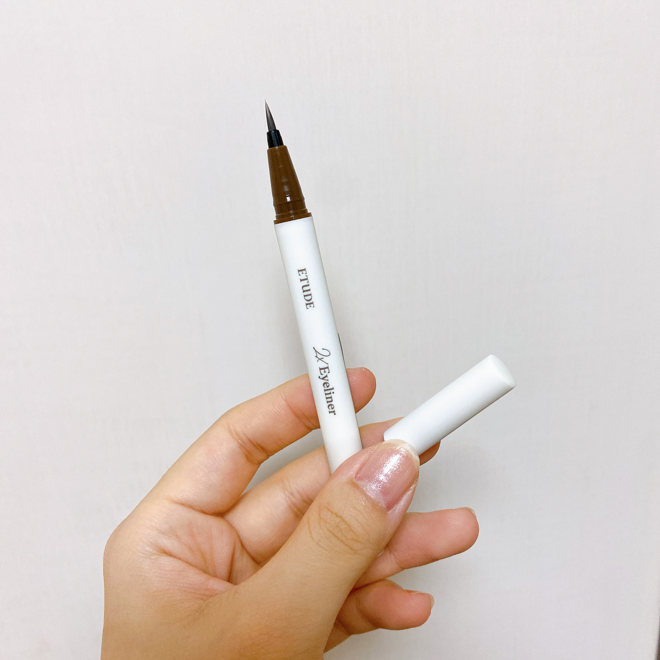 シェーディングライナー ソフトディープブラウン/ETUDE/リキッドアイライナーを使ったクチコミ（1枚目）