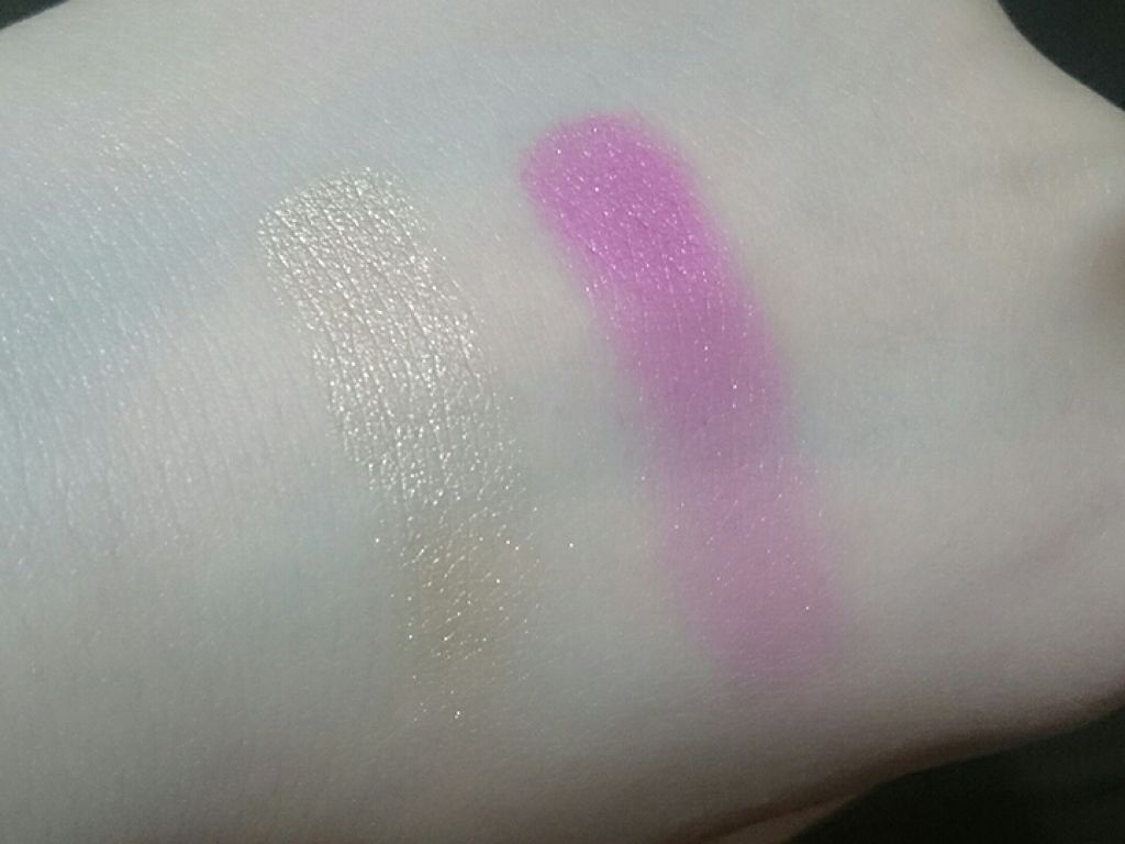 デュアルアイシャドウ N DU05 ピンクミラージュ/excel/アイシャドウパレットを使ったクチコミ（3枚目）