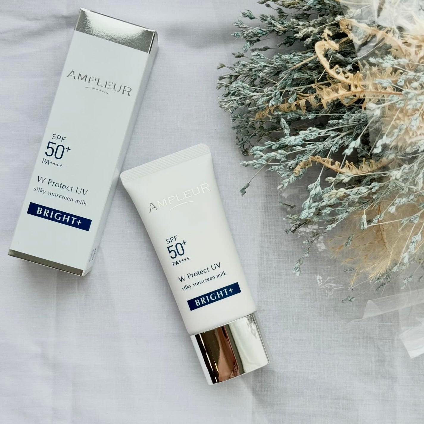 アンプルール WプロテクトUV ブライト+/アンプルール/日焼け止めミルクを使ったクチコミ(1枚目)