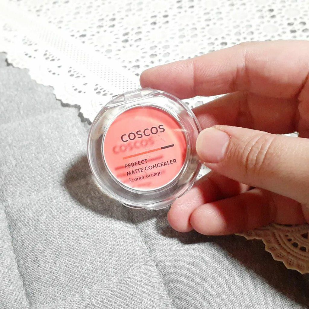 パーフェクトマットコンシーラー スカーレットオレンジ/COSCOS/クリームコンシーラーを使ったクチコミ(1枚目)