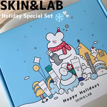 SKIN&LAB レチノールリペアセラムのクチコミ「SKIN&LAB初のホリデースペシャルセットが
豪華すぎる..⛄️🩵

話題のレチノールセラム.....」（1枚目）