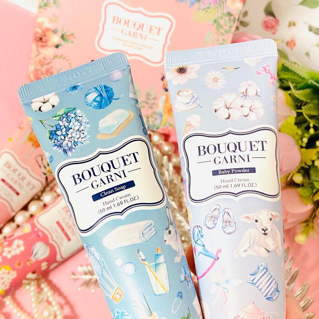 フレグランスハンドクリーム 4種セット/Bouquet Garni/ハンドクリームを使ったクチコミ(4枚目)