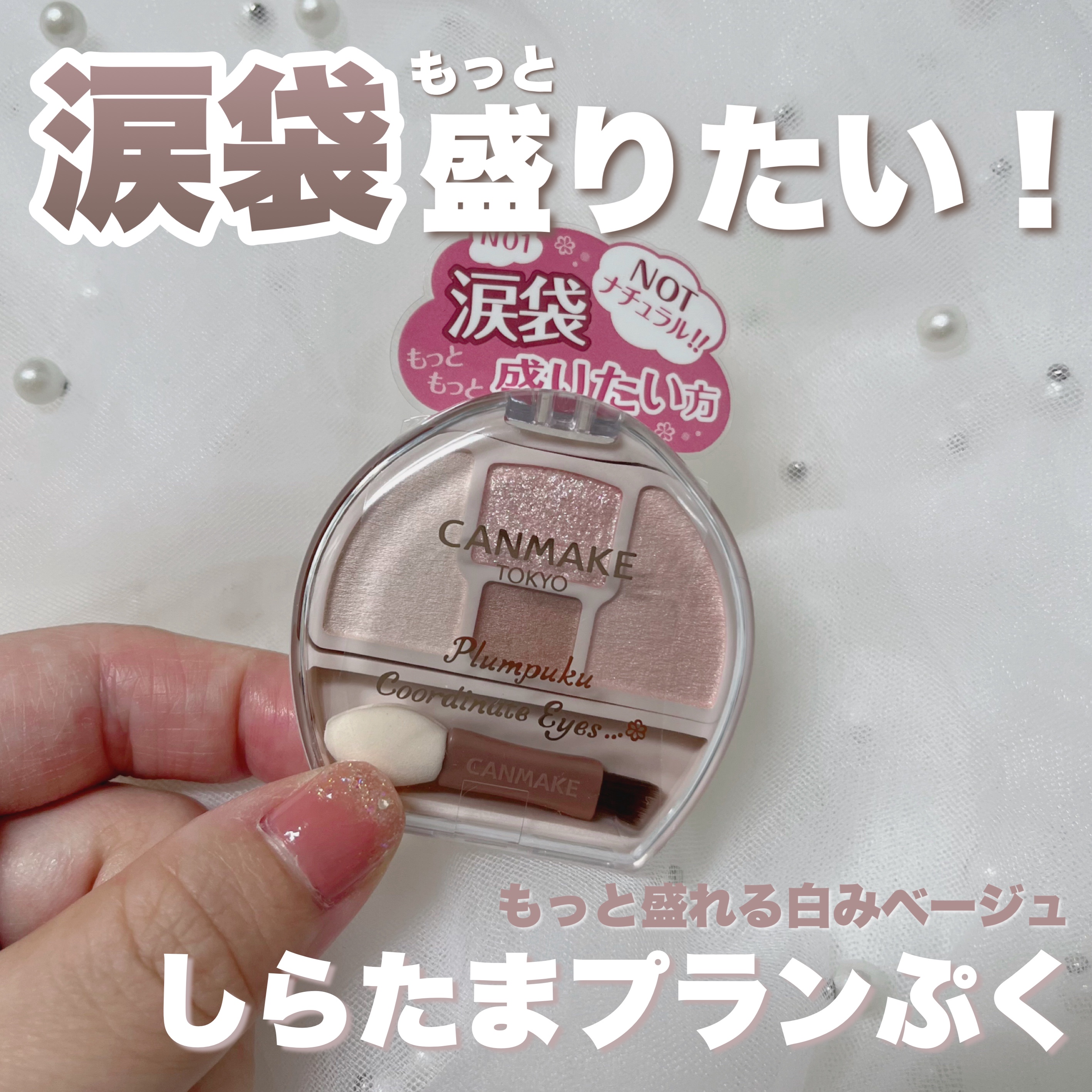 プランぷくコーデアイズ/キャンメイク/パウダーアイシャドウを使ったクチコミ（1枚目）