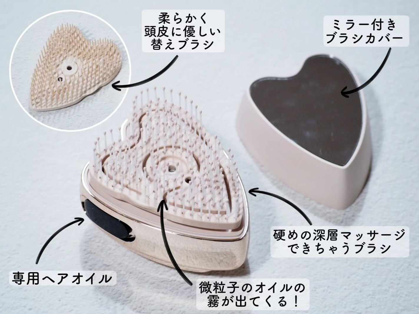 グロウケアブラシ/ANLAN/ヘアブラシを使ったクチコミ(5枚目)