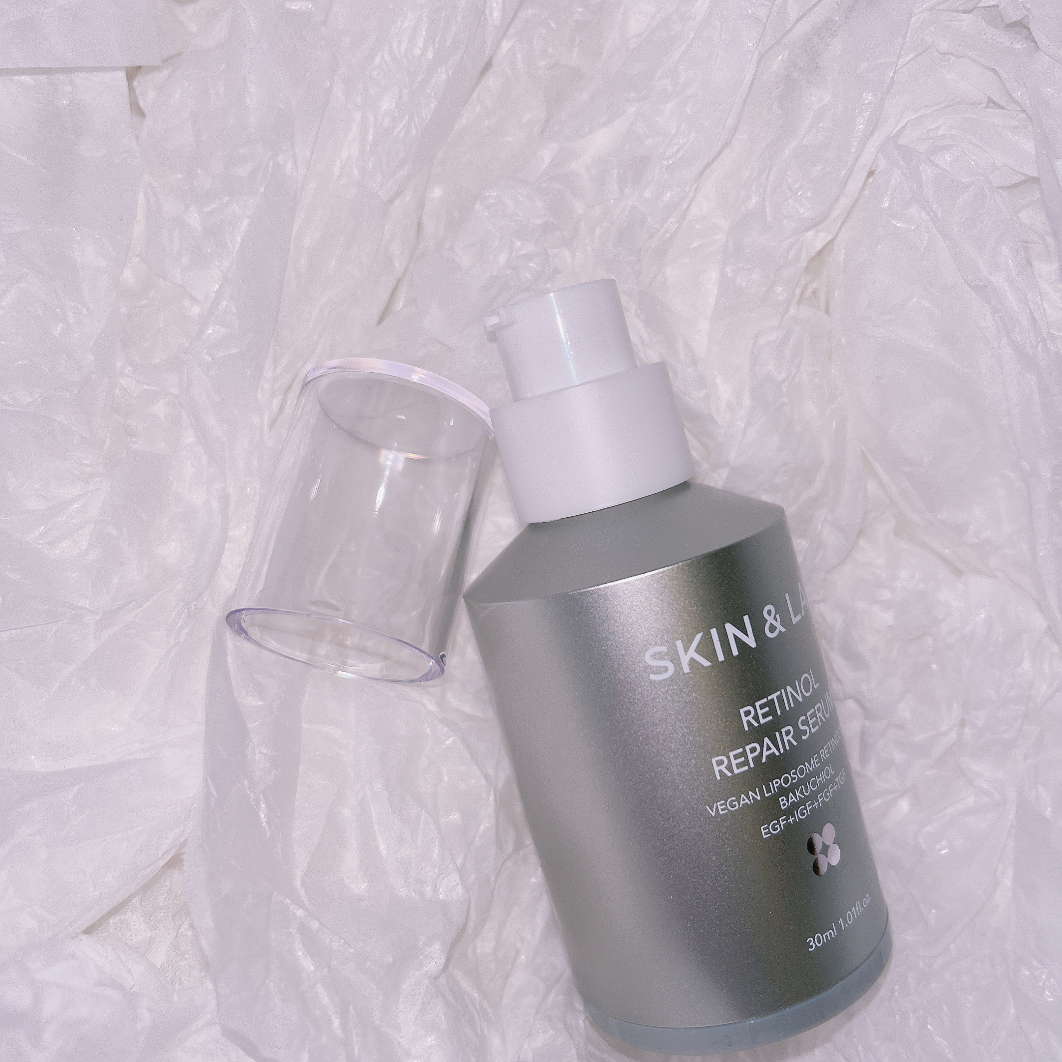 ヴィーガンリポソームレチノールセラム/SKIN&LAB/美容液を使ったクチコミ（2枚目）