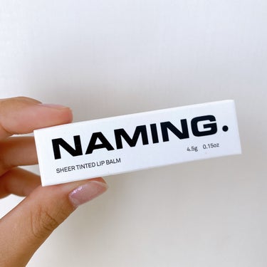 NAMING. シアティンテッドリップバームのクチコミ「\NAMING. シアティンテッドリップバーム/

PKB01 DAYZ

薄い発色とプルプル.....」（3枚目）