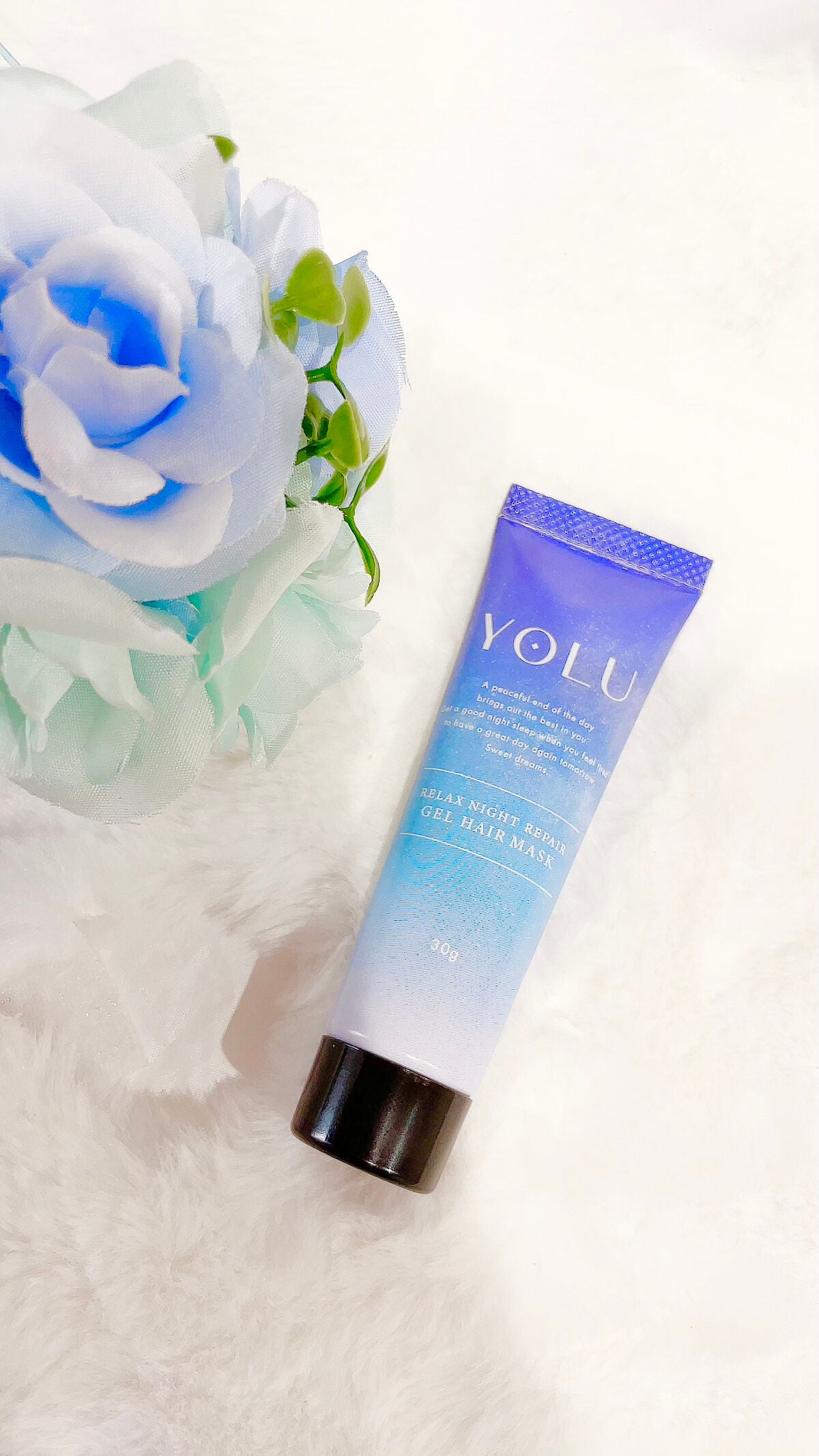 リラックスナイトリペアジェルヘアマスク/YOLU/ヘアマスク・ヘアパックを使ったクチコミ(1枚目)